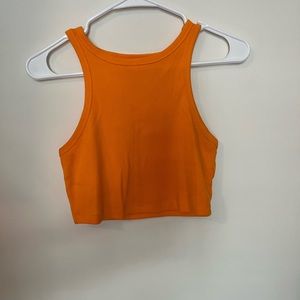 Orange crop top